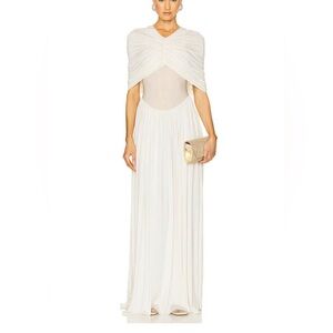 HELSA Philomena Jersey Dress in vanilla size S NWT